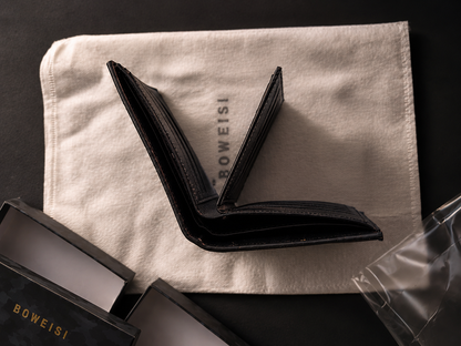 Boweisi Classic Leather Bifold Wallet
