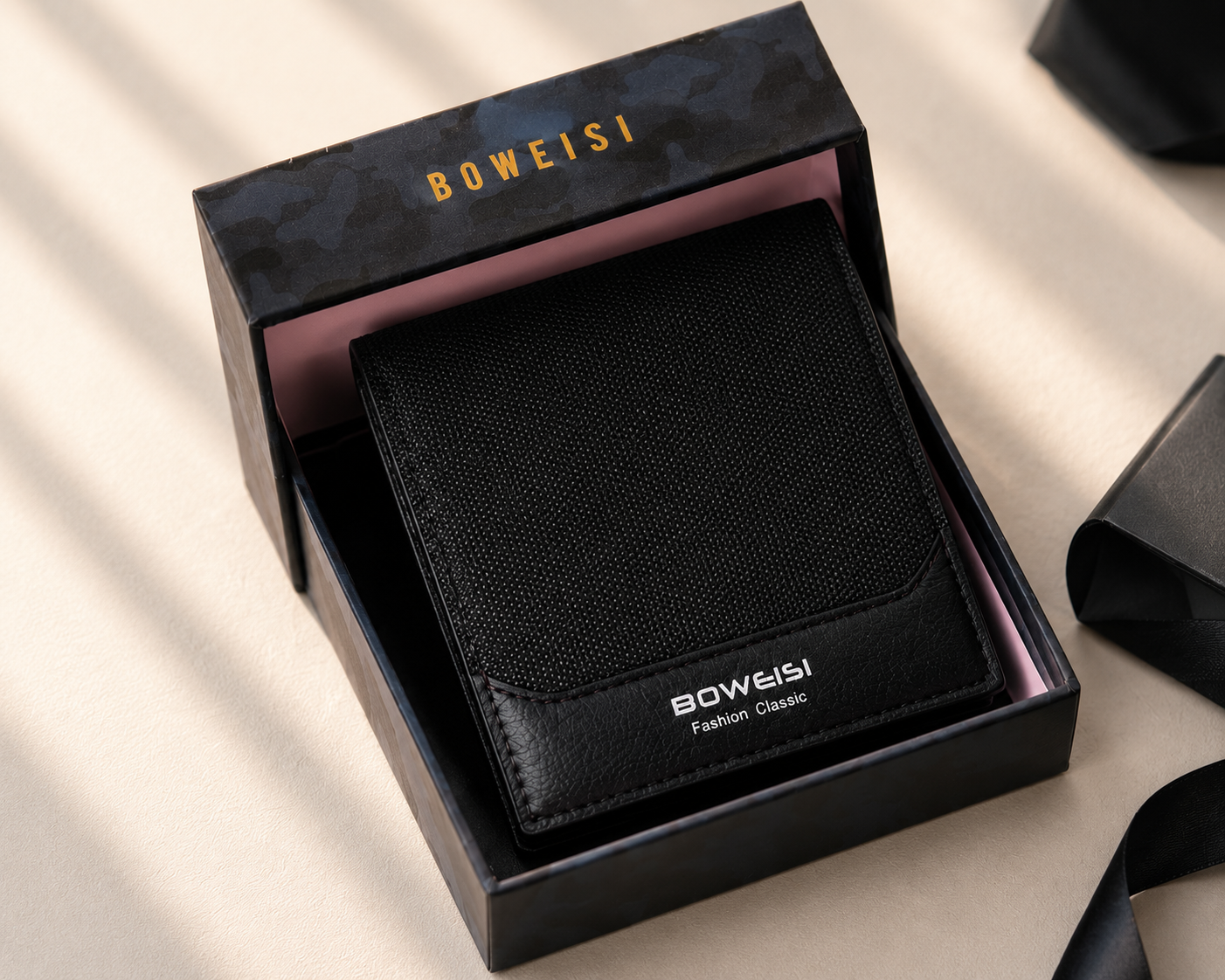 Boweisi Classic Leather Bifold Wallet