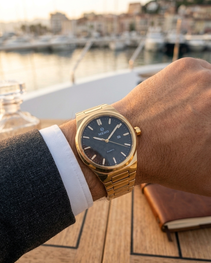 Meno Royal Spark Watch – Stainless Steel