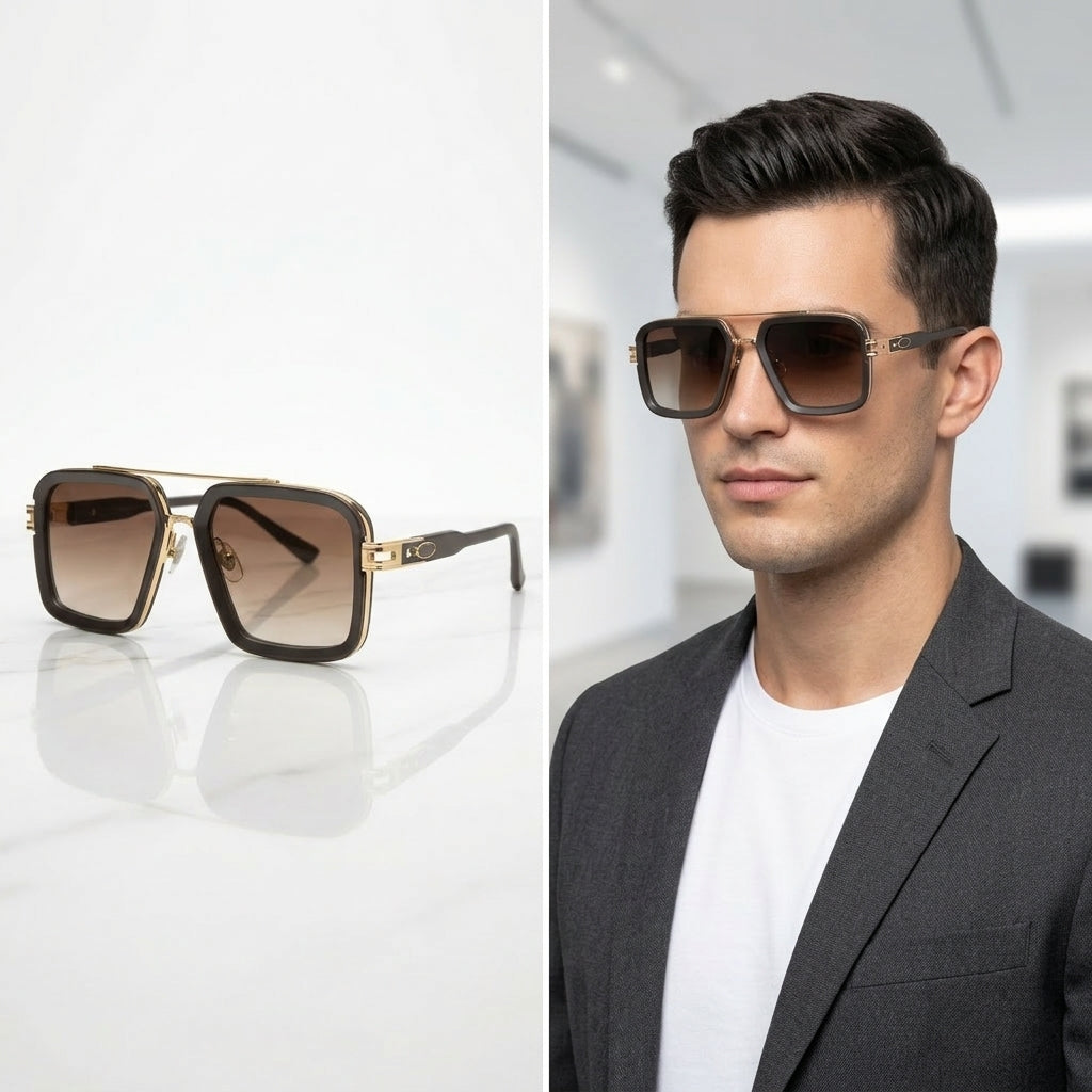 Premium Square Aviator Sunglasses