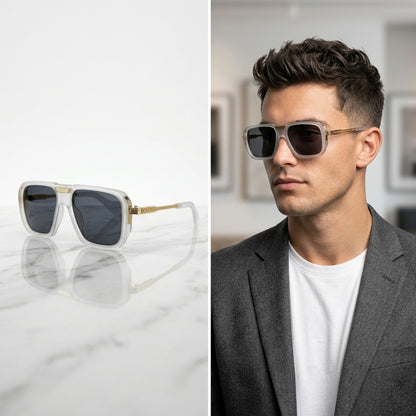 Premium Men's Square Sunglasses