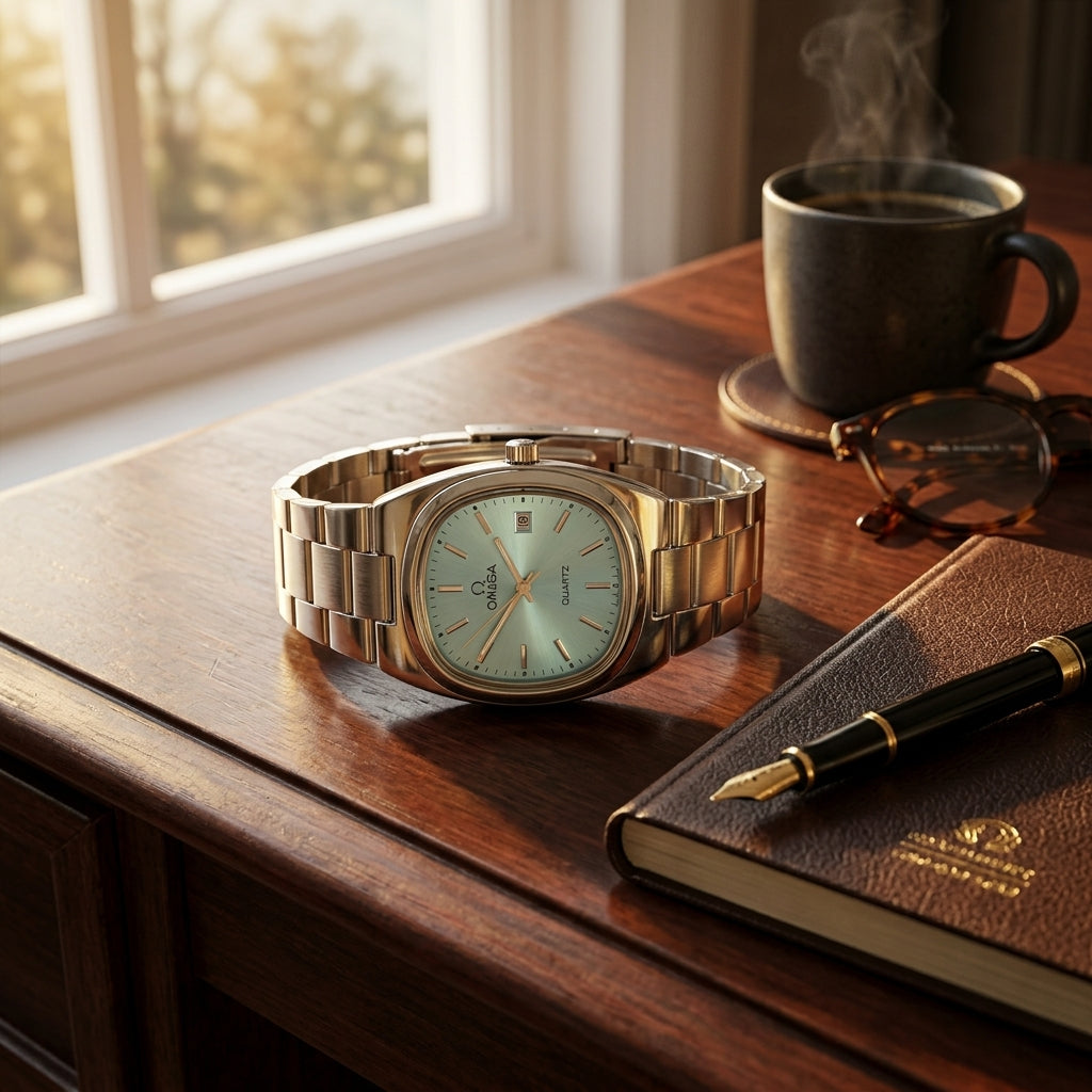 Omega Seamaster Quartz TV dial