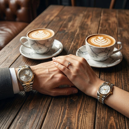 Crown-Star Luxury Couple Watch Set