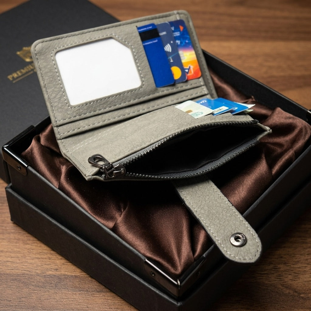 Premium Leather Compact Wallet