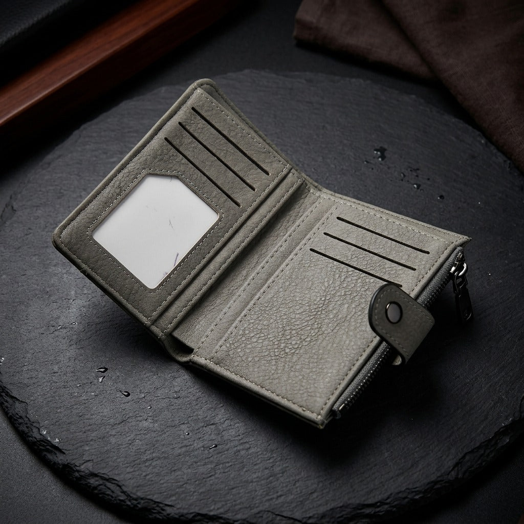 Premium Leather Compact Wallet