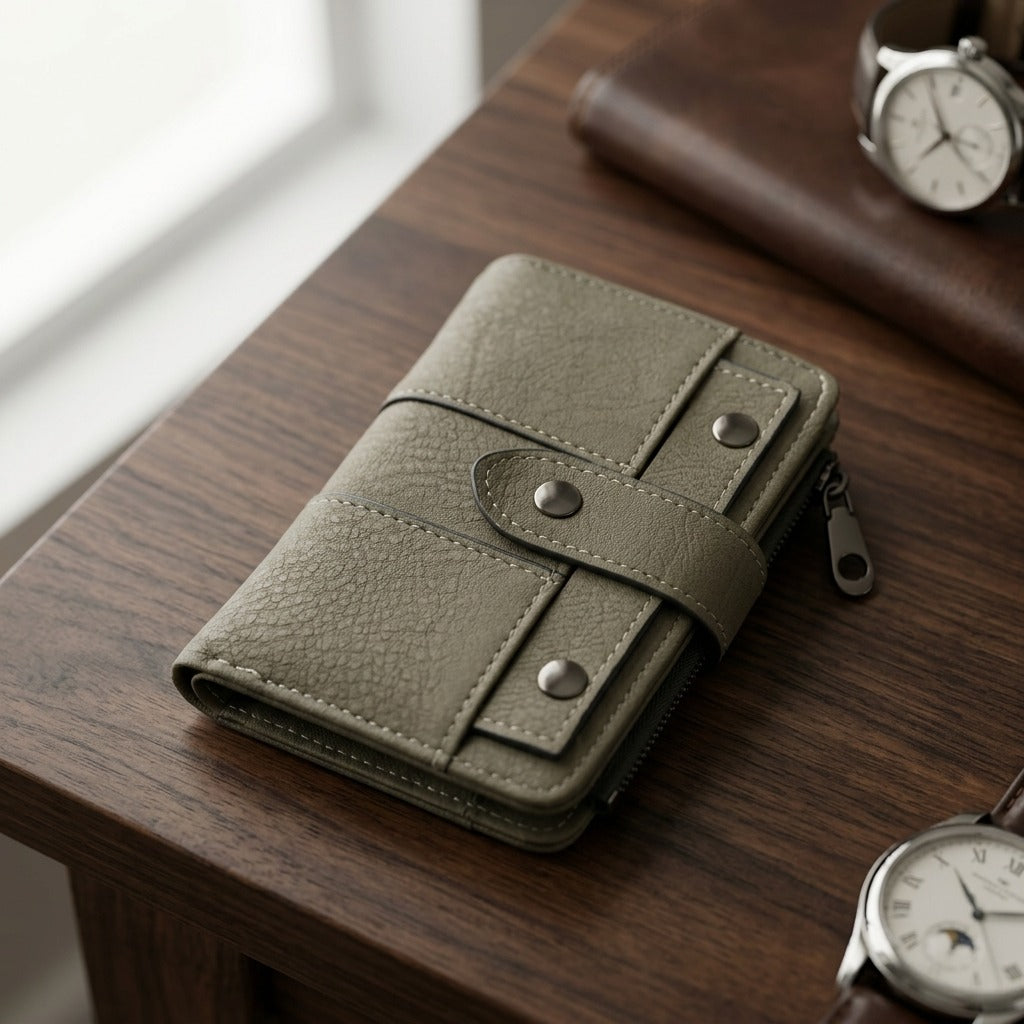 Premium Leather Compact Wallet