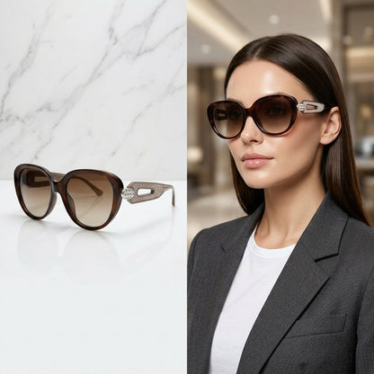 Luxury Women's Cat-Eye Sunglasses