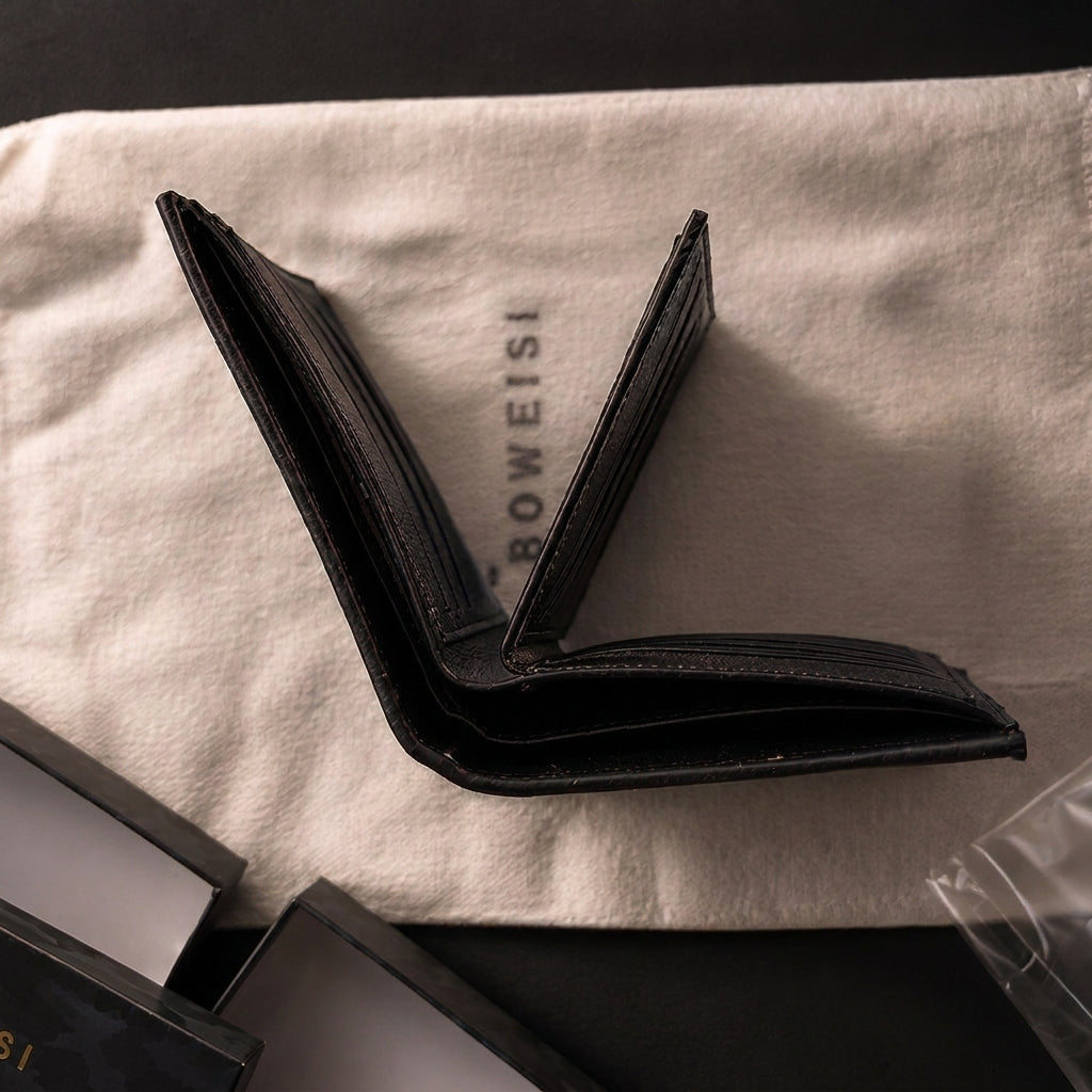 Boweisi Classic Leather Bifold Wallet