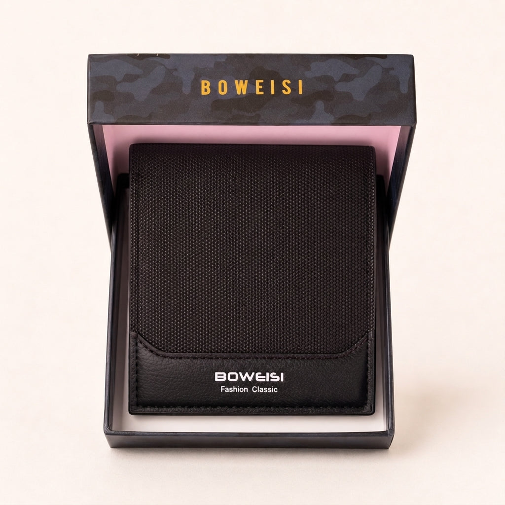 Boweisi Classic Leather Bifold Wallet