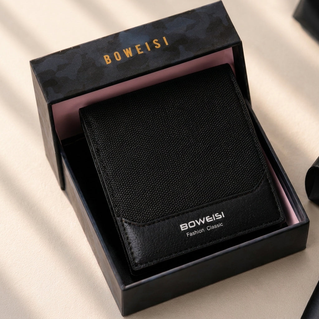 Boweisi Classic Leather Bifold Wallet