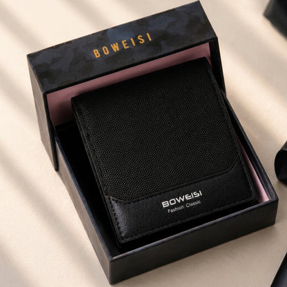 Boweisi Classic Leather Bifold Wallet